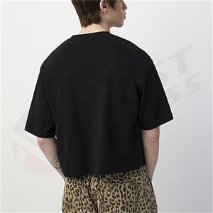 Camiseta Corta de Punto Casual Personalizada, 240 GSM, Hombros Caídos, Estilo Oversize, Camisetas de Marca para Hombre - Product Image 2