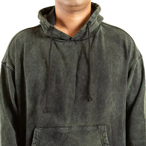 Ensemble de jogging en coton éponge délavé à l'acide personnalisé avec logo, service OEM, fabricant direct d'usine - Product Image 6