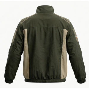 Veste coupe-vent unisexe à capuche de marque privée, streetwear enduit, résistante à l'eau, pour l'extérieur, mode hiver - Product Image 3