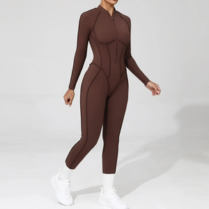 Conjunto Deportivo de 2 Piezas para Mujer, Pantalones de Yoga a Cuadros de Cintura Media y Chaleco, para Verano, Correr al Aire Libre, Gimnasio, Secado Rápido, Transpirable y Ligero - Product Image 2