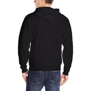 Sudadera con capucha y cremallera para hombre, 100% algodón, estilo urbano, transpirable y cómoda, para otoño, venta al por mayor - Product Image 6