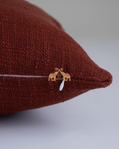 Housse de coussin en coton uni, douce, respirante et de haute qualité pour canapé, maison, hôtel et décoration extérieure - Product Image 5