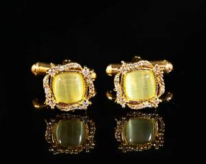 Mancuernillas Personalizadas de Lujo para Hombre |   Mancuernillas de Acero Inoxidable y Plata de Ley 925 |   Joyería al por mayor para puños de camisa de negocios y bodas - Product Image 1