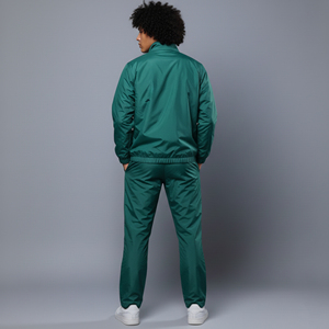 2026 new arrived daily casual wear men's 2 Piece set solid color custom screen Printed logo Windbreaker hip hop men's <b>tracksuit</b> - Product Image 2