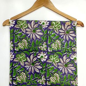 Tela de Algodón Cambray Estampada a Bloques 60x60, Tela de Algodón con Estampado Tradicional Jaipuri - Product Image 1