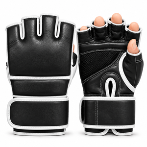 Gants de MMA professionnels légers et durables à doigts ouverts pour l'entraînement au grappling, équipement de sport personnalisé avec logo OEM - Product Image 4