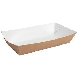 Bandejas de Papel Resistentes a la Grasa para Alimentos, 6x10 Pulgadas, para Restaurantes y Hoteles, Ideales para Servir Galletas, Ensaladas y Bocadillos - Product Image 1