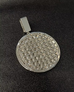 Iced Out Custom Hip Hop <b>Pendant</b> VVS Moissanite 925 <b>Silver</b> Rhodium Plated <b>Pendant</b> Custom <b>Initial</b> Letter Name <b>Pendant</b> For Men's - Product Image 6