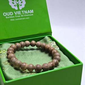Natural Vietnam Agarwood <b>Bracelet</b> 8mm 22 Beads Handmade Oud - Product Image 3