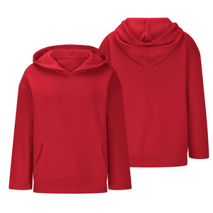 Adult Women's 330 GSM Winter <b>Hoodie</b> <b>Red</b> Color Full Sleeve Casual Wear Fleece <b>Hoodie</b> Sweatshirt With Custom Design And Size - Product Image 3