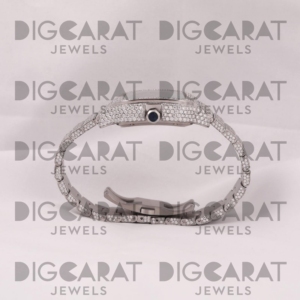 Reloj de Pulsera Unisex de Lujo con Moissanita y Cuarzo, 41 mm, Cuadrado, Esfera Multicolor, Números Romanos, Analógico, Resistente al Agua, con Incrustaciones de Diamantes - Product Image 3