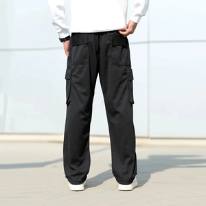 New Arrival Canvas <b>Trouser</b> Sweatpants <b>Elastic</b> <b>Waist</b> Drawstring Multiple Pockets Casual Streetwear Waterproof Sweatpants <b>Trouser</b> - Product Image 3