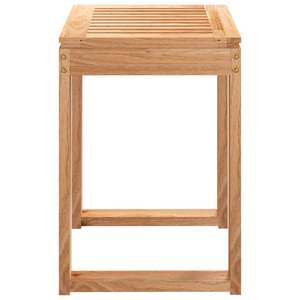 Tabouret de salle de bain en bois massif de noyer, 15,7''x11,8''x18,1'', élégant, 18,1''x11,8''x15,7'', meuble de salle de bain - Product Image 4