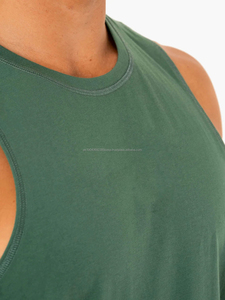 Débardeur décontracté pour homme 100% coton respirant confortable pas étouffant Débardeur personnalisé avec logo Utilisation quotidienne pour le sport ! - Product Image 3