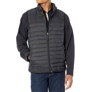 Custom Hot Sales Essentials Men's Lightweight Water-Resistant <b>Packable</b> Puffer Padded Mens Padded <b>Jacket</b> Winter Vest - Product Image 1