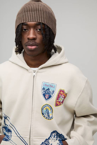 Vêtements de rue personnalisés de haute qualité, hiver, 3D en relief, broderie, surdimensionné, imprimé, 100% coton, uni, teint, écologique, logo - Product Image 6