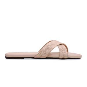 FR8116 Pantoufles de sport formelles crème confortables et élégantes - Product Image 3