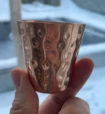 Classic Copper Glass Tumbler Traditional Ayurvedic Drinking Water Cup Bulk Export Metal <b>Drinkware</b> Supplier India - Product Image 4