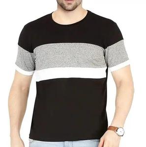 Camisetas de Hombre de Primera Calidad al por Mayor, Personalizadas con el Logotipo de su Marca, 100% Algodón, Color Negro, Camisetas Lisas para Hombre, Tallas Grandes - Product Image 2
