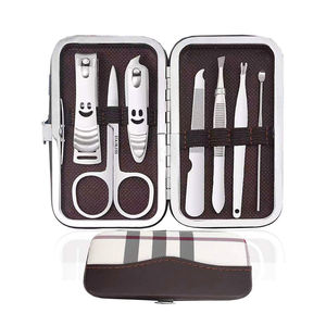 Manicure and Pedicure <b>Sets</b> <b>Nail</b> Clippers Tools Stainless Steel Professional <b>Nail</b> Scissors <b>Cutter</b> Travel Case Kit 7in1 OEM - Product Image 6