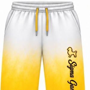 Sigma Gamma Rho <b>Women's</b> Oversized Tie Dye <b>Jogger</b> Pants <b>White</b> Gold Greek Sorority Trousers Custom Graphic Casual Streetwear - Product Image 5