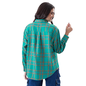 Chemise à manches longues pour femme la plus vendue, chemise boutonnée tendance pour femme, chemise quotidienne pour femme, exportée du Bangladesh - Product Image 2