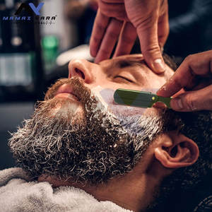 Rasoirs de barbier professionnels personnalisables à lame unique avec système de verrouillage pivotant, outils de rasage en acier inoxydable de couleur verte - Product Image 6