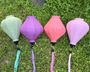 Handmade Vietnamese Lantern Silk Lanterns Bamboo Lantern Silk Lanterns Decorative Silk Lanterns For Home Decor - Product Image 5