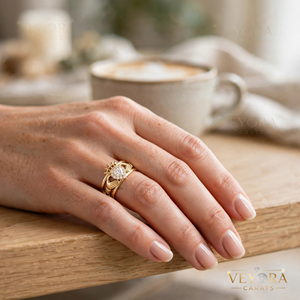 Exquisita cubierta de joyería de plata de ley 925 maciza con detalle de corazón Claddagh y halo oura para anillo inteligente sofisticado - Product Image 6