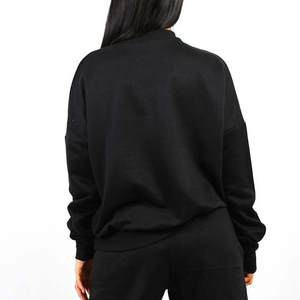DTG Printed Womens Sweatshirt Polyester Cotton Blend Casual Crew Neck Long <b>Sleeve</b> Personalized Graphic Pullover Streetwear Top - Product Image 2