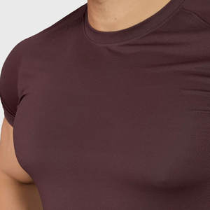 Camiseta Deportiva de Gimnasio 100% Algodón, Lisa, con Logotipo Personalizado al por Mayor, Corte Regular para Hombre, Ropa Deportiva Informal y Cómoda - Product Image 5