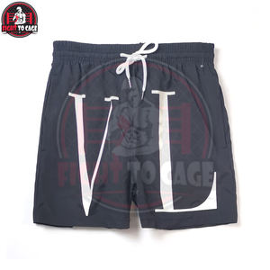 Nouveauté Streetwear Marque Propre Short en Nylon Léger Imperméable Taille Élastique Au-dessus du Genou Coupe Ajustée pour Homme avec Impression de Lettres Audacieuses - Product Image 3