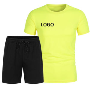 Vêtements d'été de haute qualité en gros, nouvelle arrivée, ensembles pour hommes, t-shirt à manches courtes et shorts, couleur unie, vêtements pour hommes, ensembles pour hommes - Product Image 4