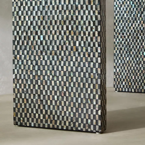 Mesa Consola de Nácar Personalizada, Mesa de Entrada con Incrustaciones de Nácar Ecológica, Mueble de Madera Duradero para Sala de Estar/Apartamento - Product Image 3