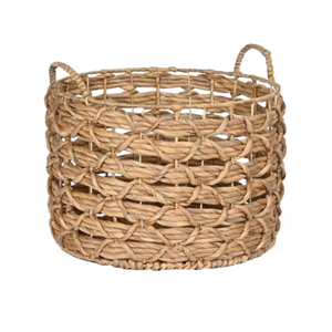 Pot de fleurs artisanal en jacinthe d'eau naturelle, pot rustique, tissé à la main au Vietnam pour maisons chaleureuses et hôtels élégants - Product Image 4