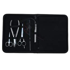 Kit Profesional de Herramientas Plateadas para Extensiones de Cabello de Salón con Alicates de Crimpado para Fijación de Cuentas, Enhebrador de Alambre y Herramienta de Separación de Cabello con Dedo - Product Image 5