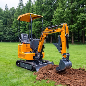 Mini-excavatrice HT12, petite excavatrice sur chenilles, 1,2 tonne, excavatrice hydraulique pour la construction, l'agriculture et l'aménagement paysager - Product Image 1