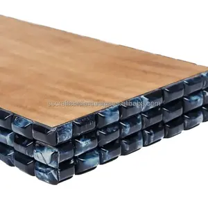 Plateau d'incrustation en résine unique, pièce maîtresse décorative à usages multiples pour table basse, salle à manger et salon, fournisseur indien - Product Image 6