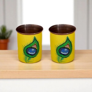 Carafe à eau en cuivre à double paroi imprimée décorative, design traditionnel et moderne de luxe, écologique, pour la maison et le bureau, prix d'usine - Product Image 4