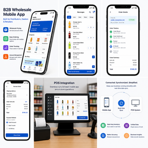 Meilleure application mobile B2B en gros avec intégration POS pour Android, iOS, Web, solution ERP de facturation et de gestion des stocks multi-vendeurs - Product Image 4