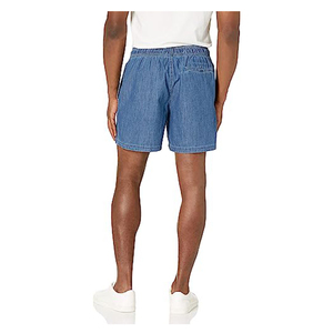 Pantalones Cortos Bermuda de Mezclilla Azul para Hombre, Cintura Media, Estilo Casual con Bolsillos, Tejido de Algodón Transpirable - Product Image 3