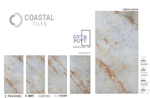 กระเบื้องปูพื้นแบบด้าน 9 มม. กระเบื้องพอร์ซเลนขัดเงา 600x1200 มม. / 24x48 ดีไซน์คลาสสิกทันสมัย เกรด A กระเบื้องทนไฟคุณภาพพรีเมียม - Product Image 4