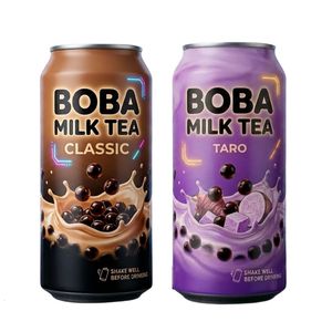 ชานมไข่มุกช็อกโกแลตเผือกน้ำผลไม้แท้ไม่เติมน้ำตาลไขมันต่ำ ยี่ห้อ DATAFA บรรจุกระป๋อง 250 มล./330 มล./500 มล. รับผลิตแบบ OEM ODM คุณภาพสูง - Product Image 4