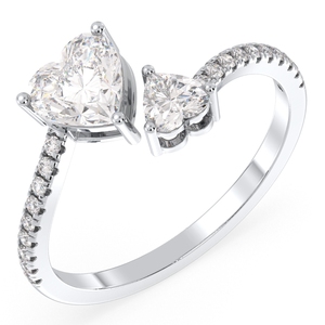 REYES Wholesale Price Heart Shape 1.12 Carat Moissanite Wedding Fine <b>Rings</b> <b>925</b> Sterling <b>Silver</b> Anniversary Gift Fine Jewelry - Product Image 1