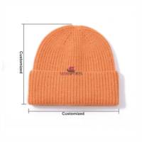 Gorro de punto de marca de moda en oferta, con patrón de personajes, para otoño e invierno, grueso y cálido, para clima frío
