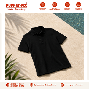 Camiseta de Uniforme Escolar Negra Tipo Polo de Manga Corta con Cuello, Suministro al por Mayor, Calidad Certificada, Uniforme Escolar para Niños - Product Image 5