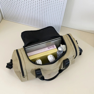 Oxford Gym Duffel Bag 20-30L Zipper Closure Adjustable Strap Unisex Casual Sports Travel Bag Solid Color Durable Design - Product Image 3