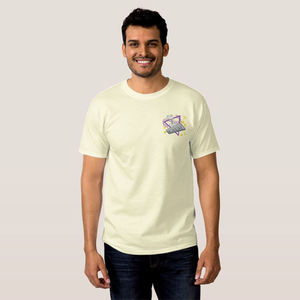 T-shirt vintage brodé pour homme, coupe oversize, en coton, style streetwear, broderie personnalisée sur la poitrine, t-shirt en coton de qualité supérieure - Product Image 4
