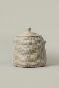 <b>Set</b> of 3 seagrass baskets with attached handles Handmade Storage Basket Wholesale eco-friendly Made in Viet Nam - Product Image 2