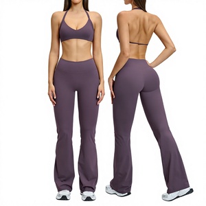 Custom Gym Fitness Sets Gym Clothes Sportswear Active Wear 2pcs Sports Bra High Waist Leggings Set for Women Yoga Set - Product Image 2